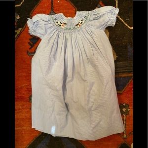 Sweet Angela Smocked Cow Bishop